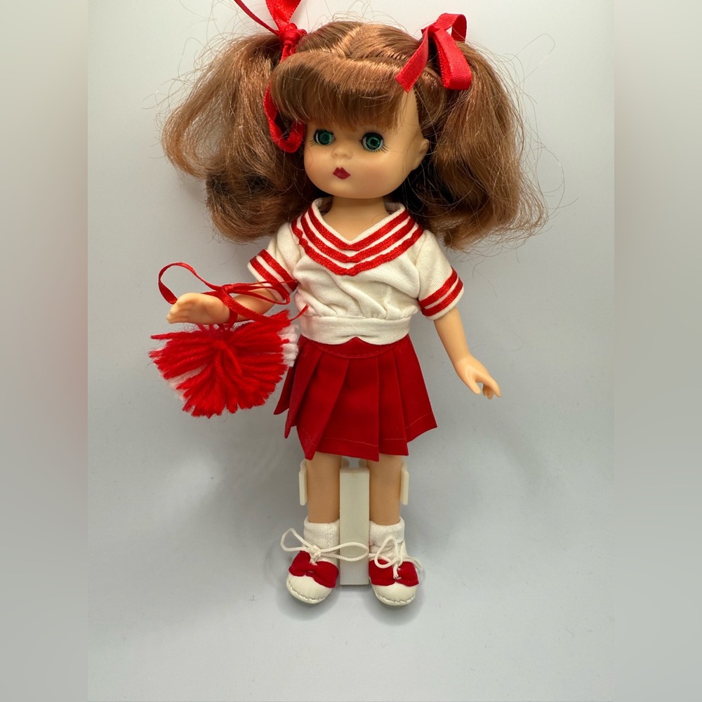 Vintage Effanbee 1988 Little Innocents Doll cheerleader Rare 20800 red white